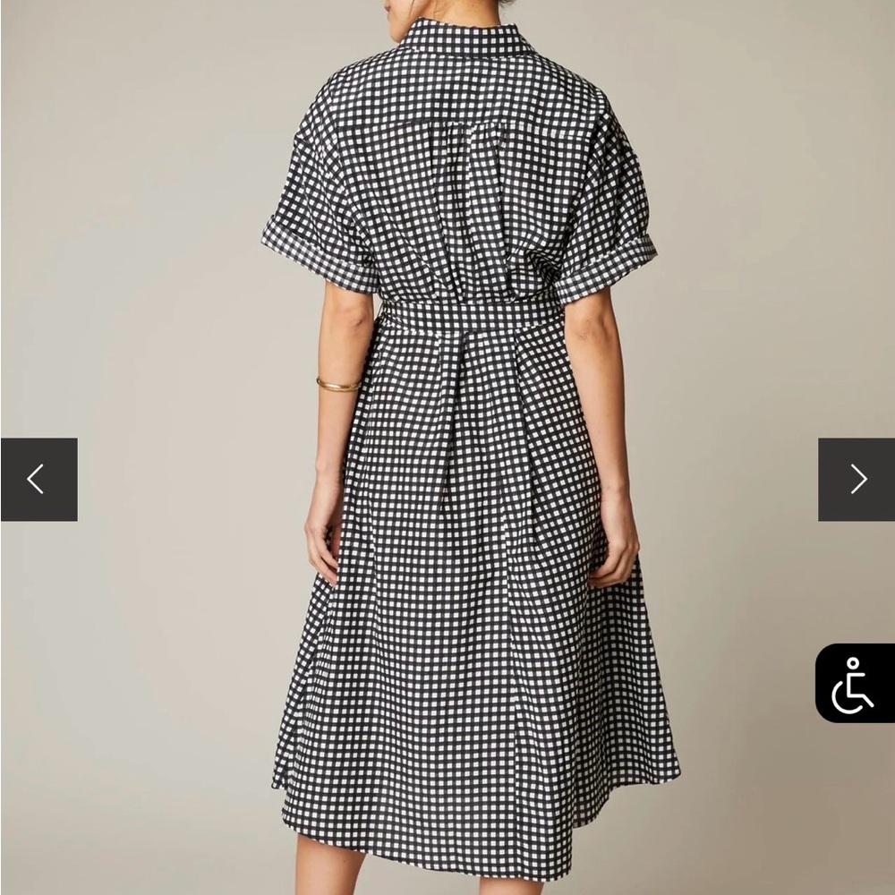 Tucker Black and White Gingham Sarah shirt dress - Picture 2 of 4